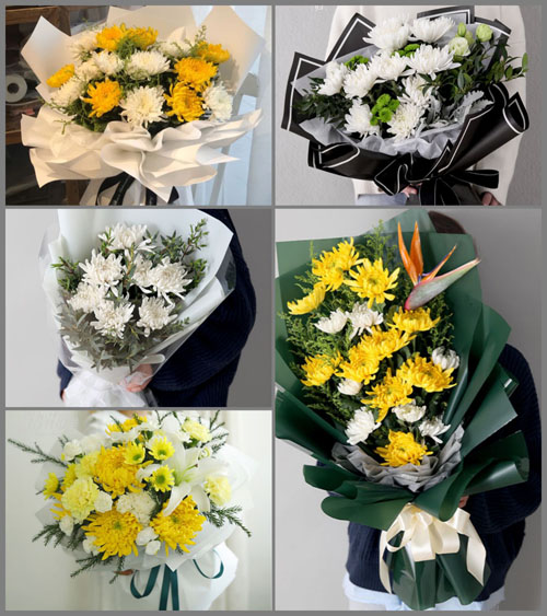 甘肃省兰州红古区花庄镇青土坡村白事花束代送